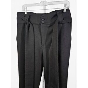 ORTTU Brunello Medium Black Wrap Around Belt Sensual Avant Garde Trouser Pants